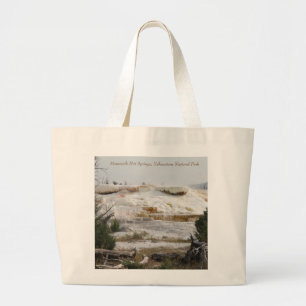 De mammoet Hete Lentes, Nationaal Park Yellowstone Grote Tote Bag