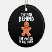 De man achter de cookie in de oven kerst Pr Keramisch Ornament (Links)
