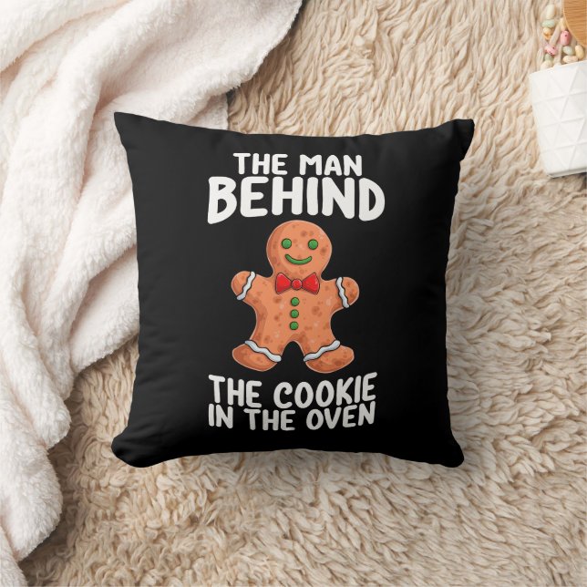 De man achter de koek in de oven kerst Pr Kussen (Deken)