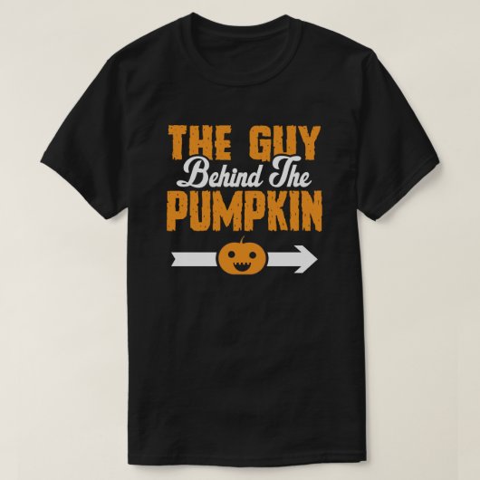 De man achter de pompoenvader om halloween te zijn t-shirt (Design voorkant)