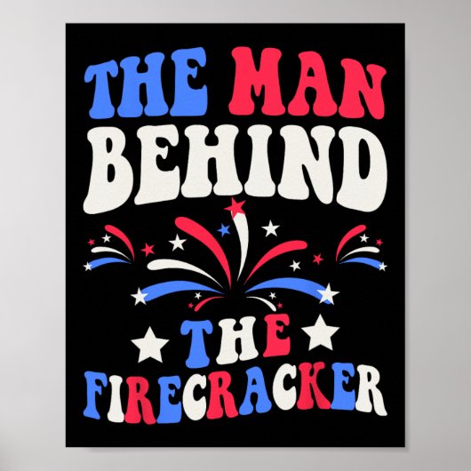 De Man Achter De Vuurwerk 4e Juli Geslacht  Poster (Voorkant)