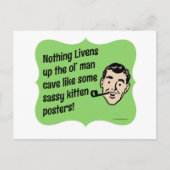 De Man Cave Snarky Guy decorteren Briefkaart (Voorkant)