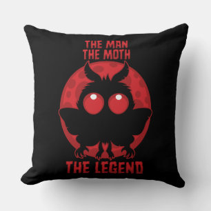 De Man, De Mot, De Legende - Mythical Mothman Kussen