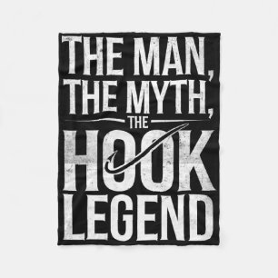 De Man De Mythe De Haak Legendarisch Vissen Vader Fleece Deken