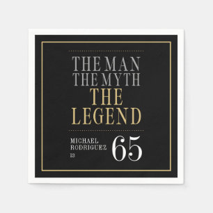 De Man De Mythe De Legende 65e Verjaardag Servet