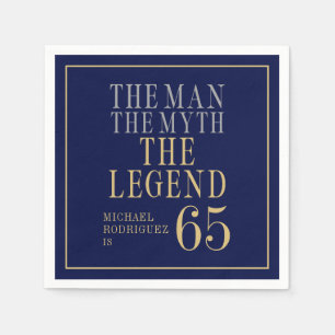 De Man De Mythe De Legende 65e Verjaardag Servet