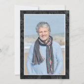 De Man De Mythe De Legende 65ste Foto Verjaardag Kaart (Achterkant)