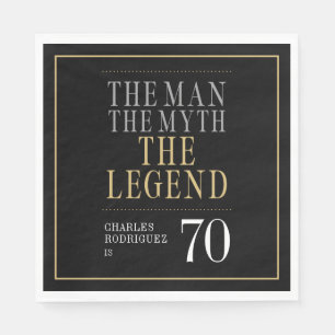 De Man De Mythe De Legende 70e Verjaardag Servet