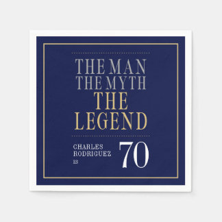 De Man De Mythe De Legende 70ste Verjaardag  Servet