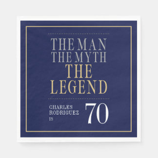 De Man De Mythe De Legende 70ste Verjaardag  Servet