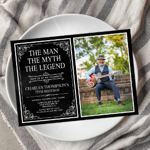 De Man De Mythe De Legende 75ste Verjaardag Kaart