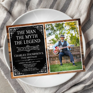 De Man De Mythe De Legende 75ste Verjaardag Kaart