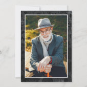 De Man De Mythe De Legende 85e Foto Verjaardag Kaart (Achterkant)