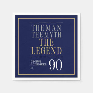 De Man De Mythe De Legende 90ste Verjaardag Servet