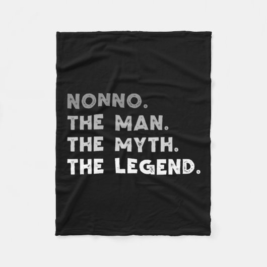 De Man De Mythe De Legende Cool Nonno Fleece Deken (Voorkant)