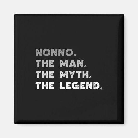 De Man De Mythe De Legende Cool Nonno Magneet (Voorkant)