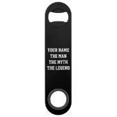 De man de mythe de legende flesopener snelheid speed flessenopener (Achterkant)