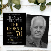 De Man De Mythe De Legende Foto 70e Verjaardag