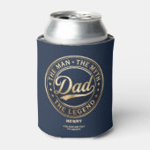 De Man De Mythe De Legende Papa Aangepaste Tekst Blikjeskoeler (Blikje Voorkant)