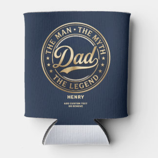 De Man De Mythe De Legende Papa Aangepaste Tekst Blikjeskoeler