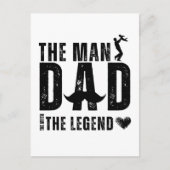 De Man De Mythe De Legende PAPA Cool Vaderdag Briefkaart (Voorkant)