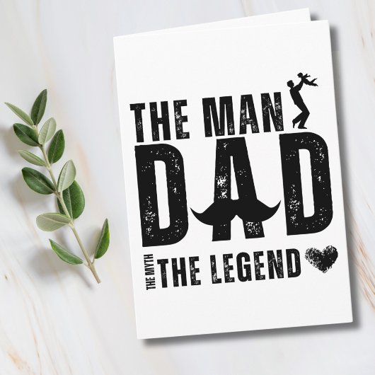 De Man De Mythe De Legende PAPA Cool Vaderdag Kaart