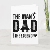 De Man De Mythe De Legende PAPA Cool Vaderdag Kaart (Voorkant)