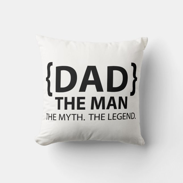 De man de mythe de legende papa kussen (Voorkant)
