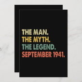 De Man De Mythe De Legende September 1941 Kaart (Voorkant / Achterkant)