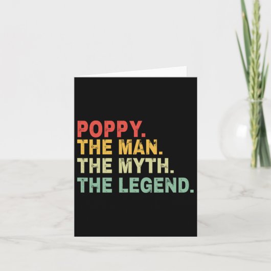 De Man De Mythe De Legende Vaderdag Geschenk Kaart (Voorkant)