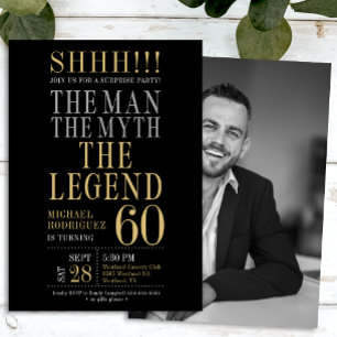 De Man De Mythe De Legende Verrassende 60e Verjaar Kaart