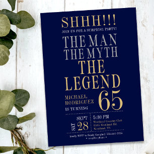 De Man De Mythe De Legende Verrassende 65e Verjaar Kaart