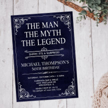 De Man De Mythe De Legende Verrassings 50e Verjaar