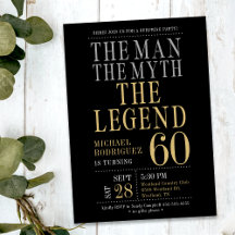 De Man De Mythe De Legende Verrassingsfeest 60e Ve