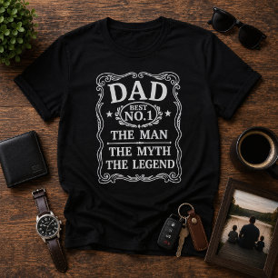 De Man De Mythe De Legende Vintage vaderdag  T-shirt