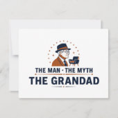 De Man De Mythe De Opa Bedankkaart (Voorkant)