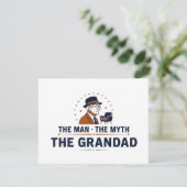 De Man De Mythe De Opa Bedankkaart (Staand voorkant)
