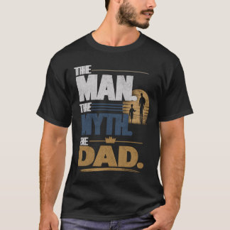 De Man De Mythe De Papa Vader & Kind Silhouet T-shirt