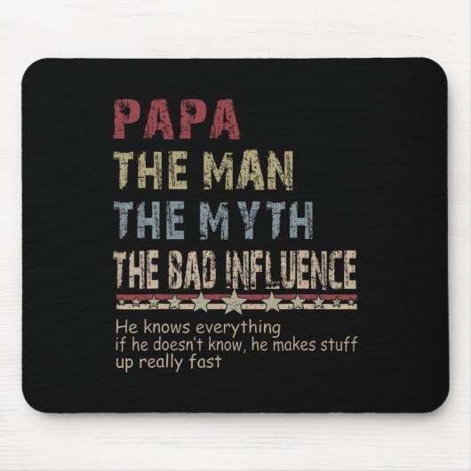 De Man De Mythe De Slechte Invloed Shirt Vaders D Muismat (Voorkant)