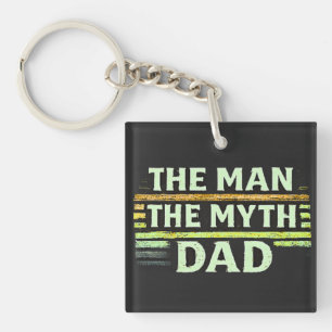 De Man De Mythe Papa Vintage Vaderdag Sleutelhanger