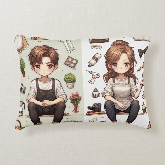 De man, de vrouw ver. 1 Accentkussen Accent Kussen (Voorkant)