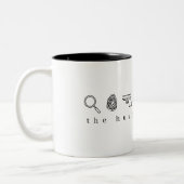 De man deed het Mok van de echte misdaad (Links)