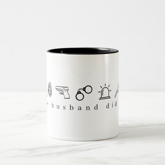 De man deed het Mok van de echte misdaad (Center)