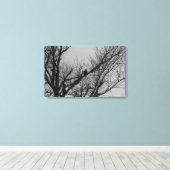 De man die wacht canvas afdruk (Insitu (Houten vloer))