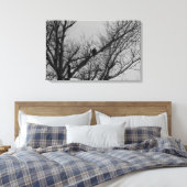 De man die wacht canvas afdruk (Insitu (Slaapkamer))