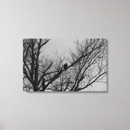 De man die wacht canvas afdruk