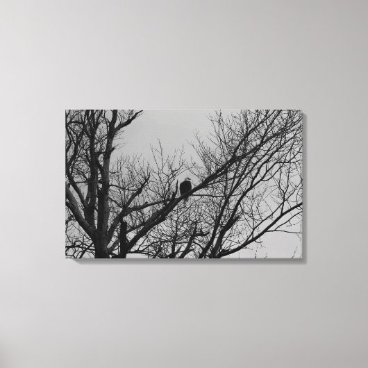 De man die wacht canvas afdruk (Voorkant)