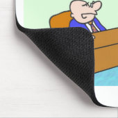 De man in ondergoed voldoet niet meer. muismat (Hoek)