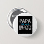 de man is de mythe van de legende ronde button 5,7 cm (Voorkant /achterkant)