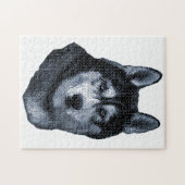 De man is mijn favoriete hond, Siberian Husky Legpuzzel (Horizontaal)